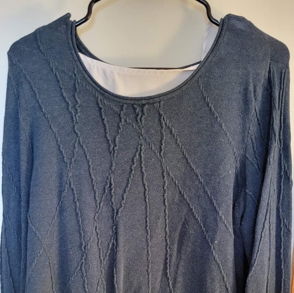 Simply Vera Wang Women's XL blouse blue - Picture 2 of 2